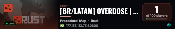 [BR/LATAM] OVERDOSE | SOLO ONLY | SEMANAL | WIPE 01/09 live status badge