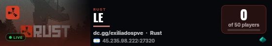 LE live status badge