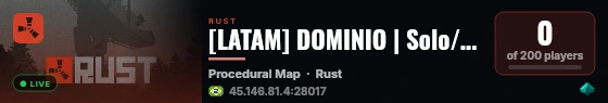 [LATAM] DOMINIO | Solo/Duo/Trio live status badge