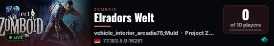 Elradors Welt live status badge