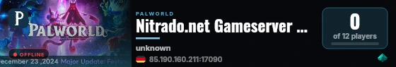 Nitrado.net Gameserver #5287 live status badge