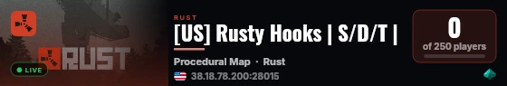 [US] Rusty Hooks | S/D/T | live status badge