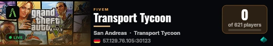 Transport Tycoon live status badge