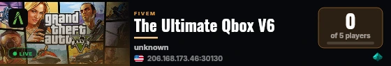 The Ultimate Qbox V6 live status badge