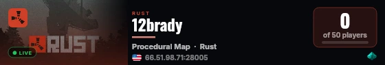12brady live status badge
