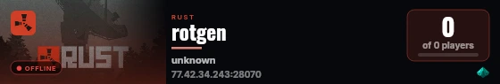 rotgen live status badge