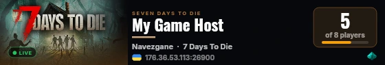 My Game Host live status badge