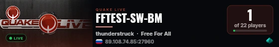 FFTEST-SW-BM live status badge