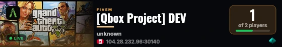 [Qbox Project] DEV live status badge