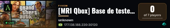 [MRI Qbox] Base de testes West County live status badge