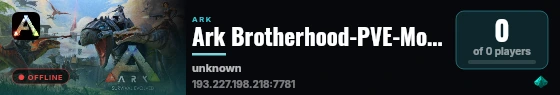 Ark Brotherhood-PVE-Modded-Genesis2(HU) - (v361.7) live status badge
