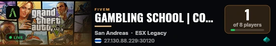 GAMBLING SCHOOL | COMING SOON live status badge