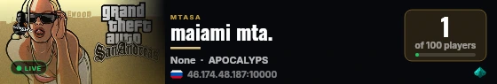 maiami mta. live status badge