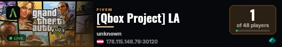 [Qbox Project] LA live status badge