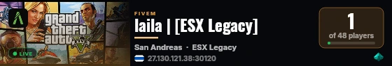 laila | [ESX Legacy] live status badge