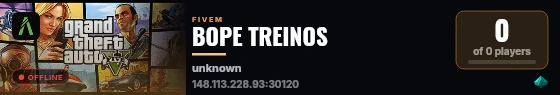 BOPE TREINOS live status badge