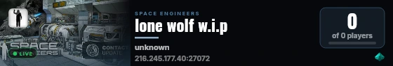 lone wolf w.i.p live status badge