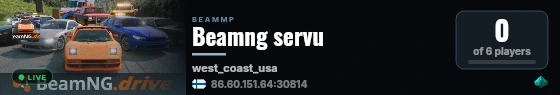 Beamng servu live status badge
