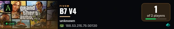 B7 V4 live status badge