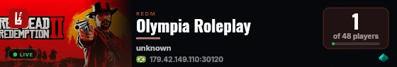 Olympia Roleplay live status badge
