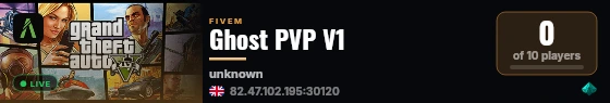 Ghost PVP V1 live status badge
