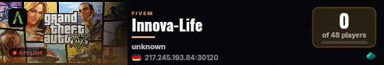 Innova-Life live status badge