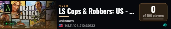 LS Cops & Robbers: US - (NEW) live status badge