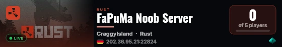 FaPuMa Noob Server live status badge