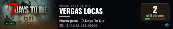 VERGAS LOCAS live status badge