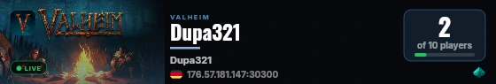 Dupa321 live status badge