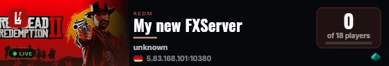 My new FXServer live status badge