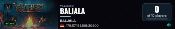 BALJALA live status badge
