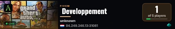  Developpement live status badge