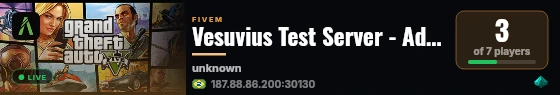 Vesuvius Test Server - Adam live status badge