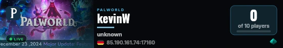 kevinW live status badge
