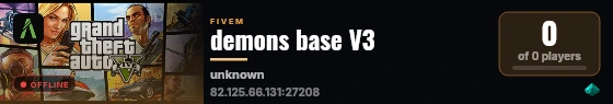 demons base V3 live status badge