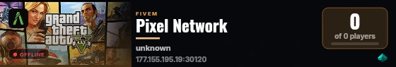 Pixel Network live status badge