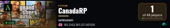CanadaRP live status badge