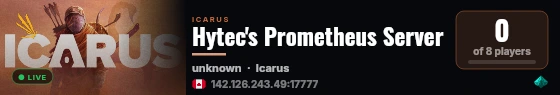 Hytec's Prometheus Server live status badge