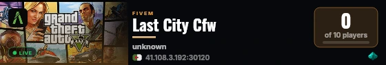 Last City Cfw live status badge