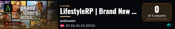 LifestyleRP | Brand New And Fresh | Custom Created Server | Active Staff Community live status badge