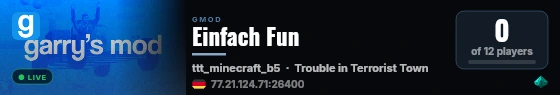 Einfach Fun live status badge
