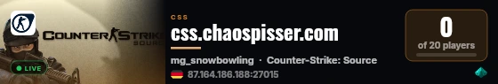 css.chaospisser.com live status badge