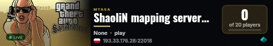 ShaoliN mapping server@pukawka.pl live status badge