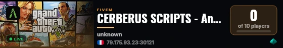 CERBERUS SCRIPTS - AncientDarkFire live status badge