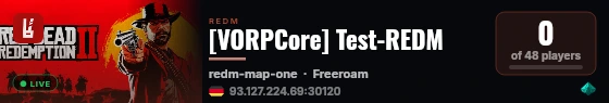 [VORPCore] Test-REDM live status badge
