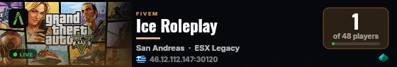 Ice Roleplay live status badge