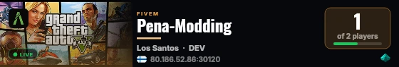 Pena-Modding live status badge