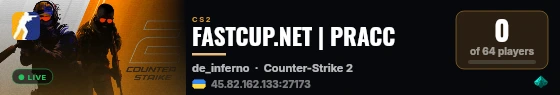 FASTCUP.NET | PRACC live status badge
