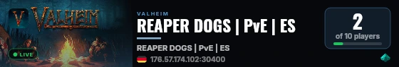 REAPER DOGS | PvE | ES live status badge